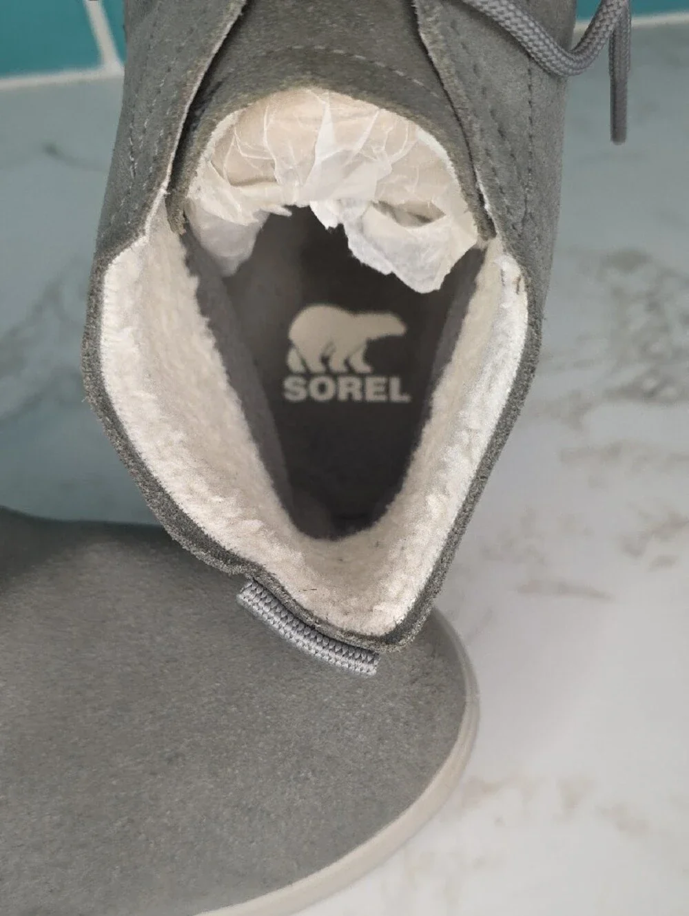 Sorel Explorer Next Drift Waterproof Gray Suede Boots